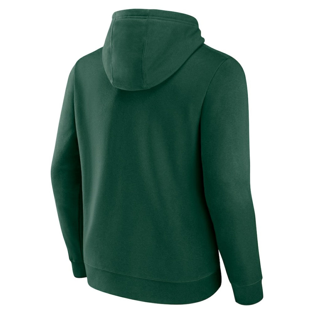 Minnesota Wild Team Lockup Pullover Hoodie - Green Hoodies
