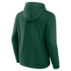 Minnesota Wild Team Lockup Pullover Hoodie - Green Hoodies