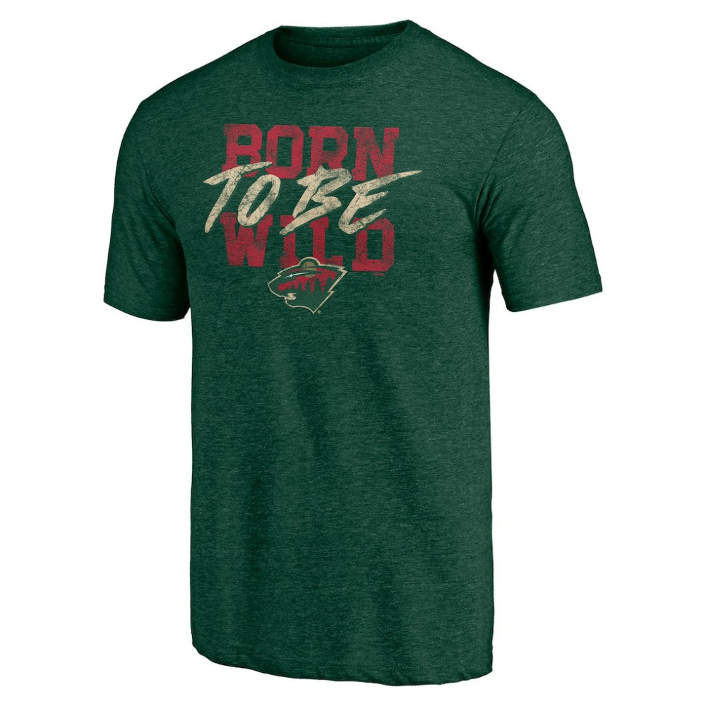 Minnesota Wild Shoot to Score Tri-Blend T-Shirt - Green T-shirts