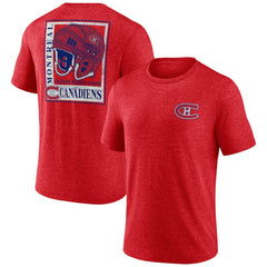 Montreal Canadiens Earnest Will Tri-Blend T-Shirt - Red T-shirts