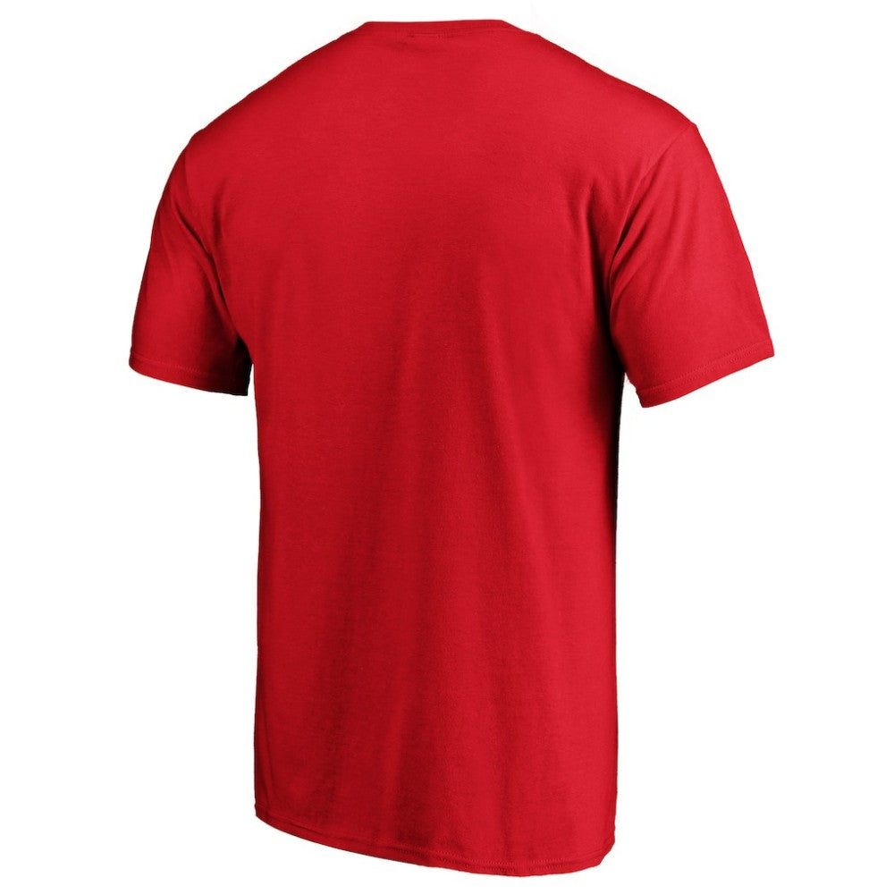 New Jersey Devils Splatter Logo T-Shirt - Red T-shirts