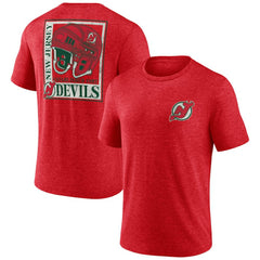 New Jersey Devils Earnest Will Tri-Blend T-Shirt - Red T-shirts