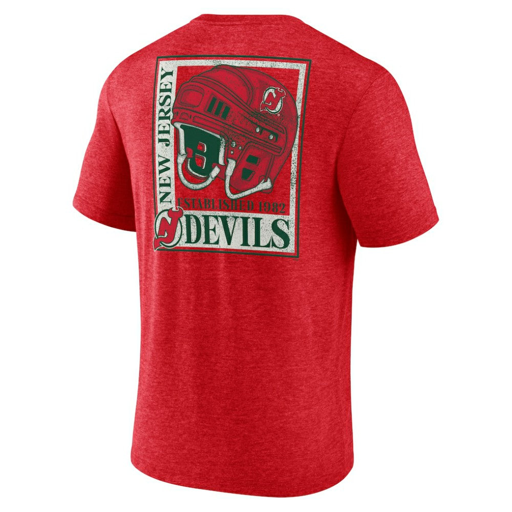 New Jersey Devils Earnest Will Tri-Blend T-Shirt - Red T-shirts