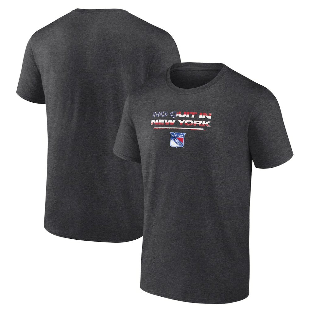 New York Rangers Stars and Stripes T-Shirt - Charcoal T-shirts