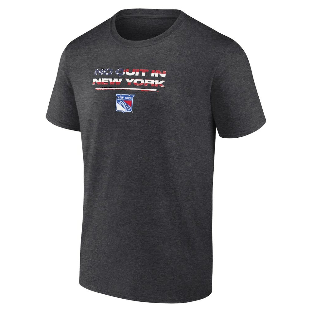New York Rangers Stars and Stripes T-Shirt - Charcoal T-shirts