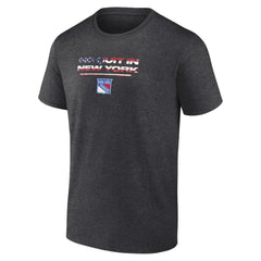 New York Rangers Stars and Stripes T-Shirt - Charcoal T-shirts