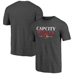 Ottawa Senators Shoot to Score Tri-Blend T-Shirt - Charcoal T-shirts