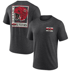 Ottawa Senators Earnest Will Tri-Blend T-Shirt - Charcoal T-shirts