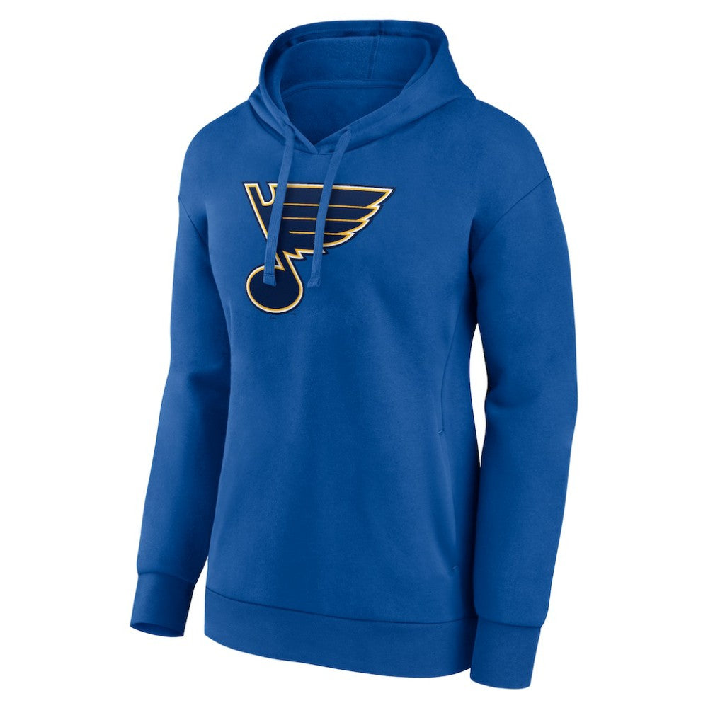 St. Louis Blues Women's Primary Logo Pullover Hoodie - Blue Hoodies
