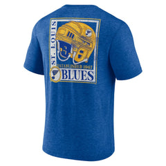 St. Louis Blues Earnest Will Tri-Blend T-Shirt - Blue T-shirts