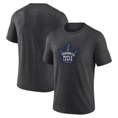 Toronto Maple Leafs Alternate Logo Tri-Blend T-Shirt - Charcoal T-shirts