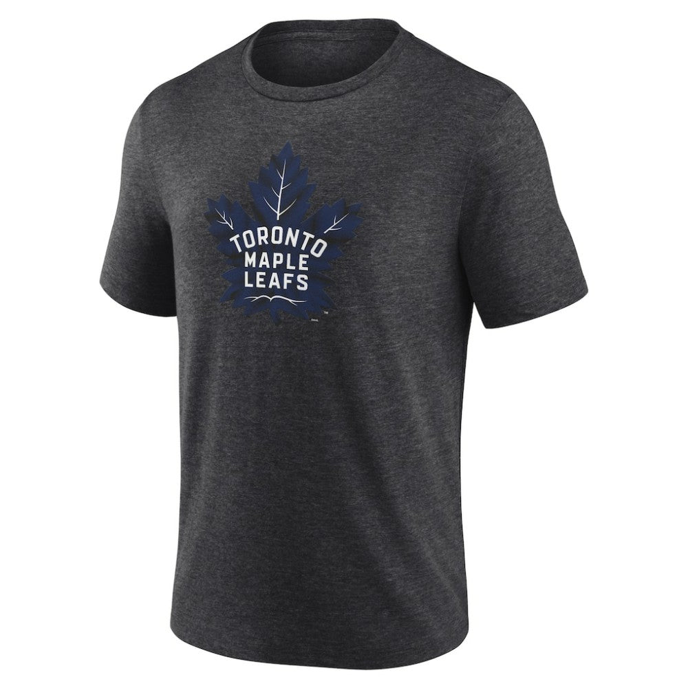 Toronto Maple Leafs Alternate Logo Tri-Blend T-Shirt - Charcoal T-shirts