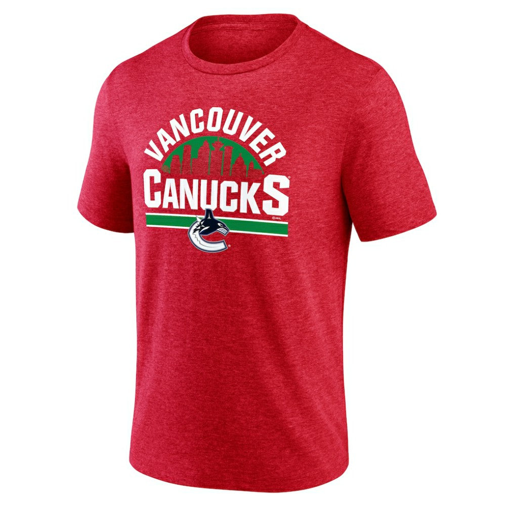 Vancouver Canucks Represent Tri-Blend T-Shirt - Red T-shirts