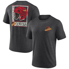 Vancouver Canucks Earnest Will Tri-Blend T-Shirt - Charcoal T-shirts