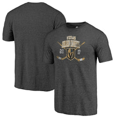 Vegas Golden Knights Line Shift Tri-Blend T-Shirt - Charcoal T-shirts