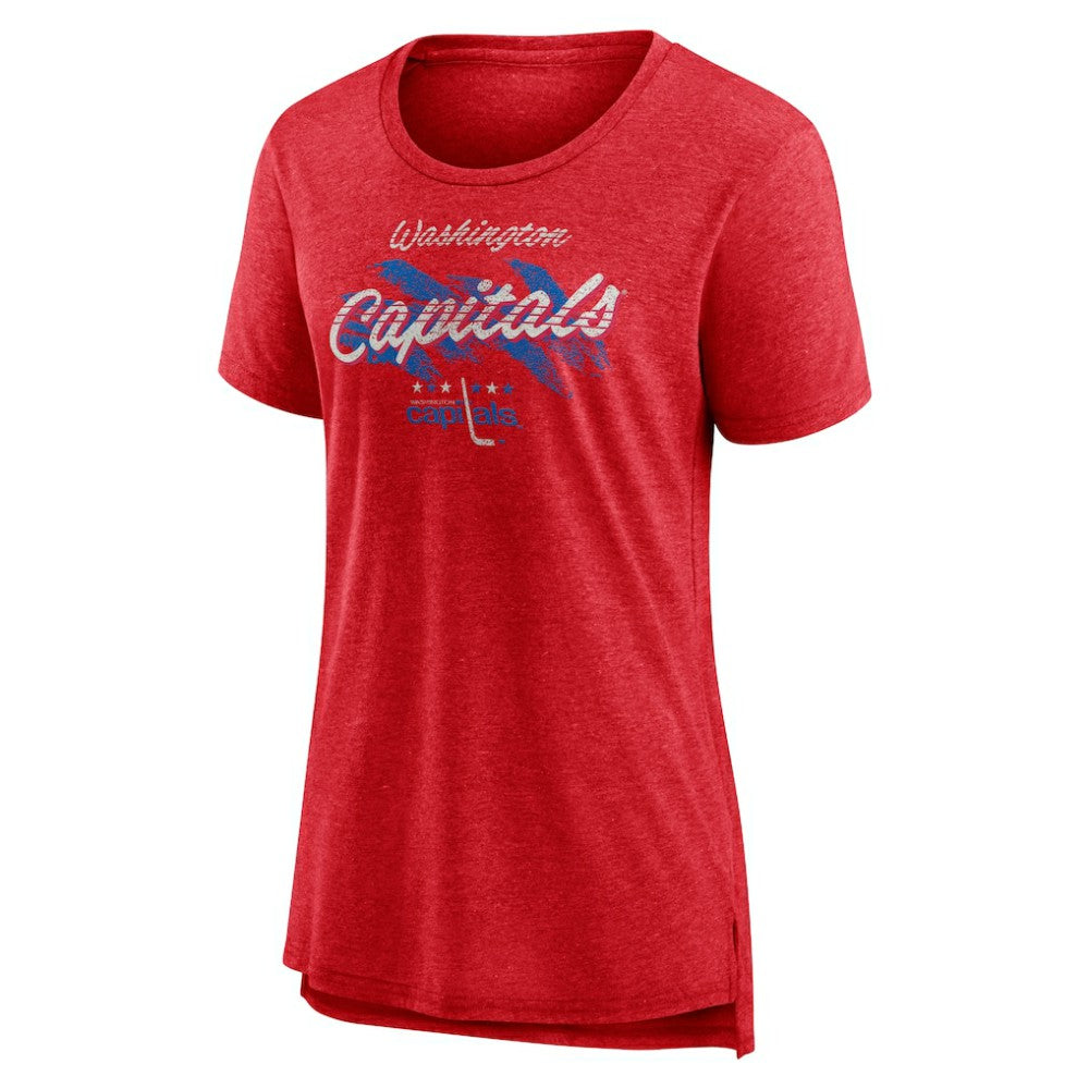 Washington Capitals Women's Hit the Ice Tri-Blend T-Shirt - Red T-shirts
