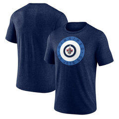 Winnipeg Jets Proclamation Tri-Blend T-Shirt - Navy T-shirts