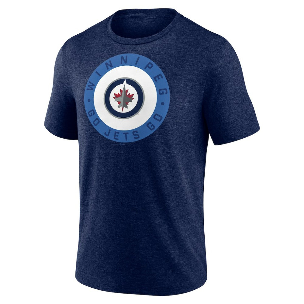 Winnipeg Jets Proclamation Tri-Blend T-Shirt - Navy T-shirts
