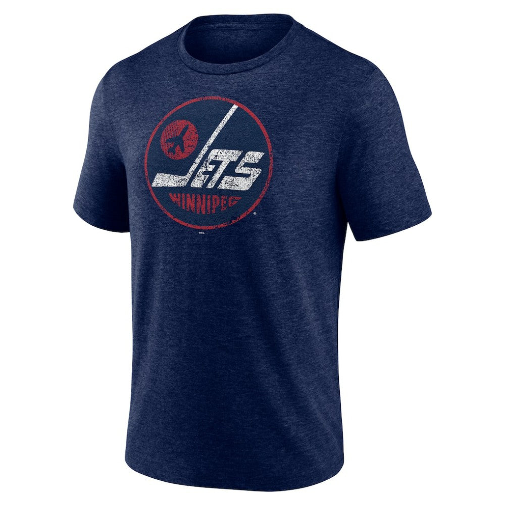 Winnipeg Jets Wheelhouse Tri-Blend T-Shirt - Navy T-shirts
