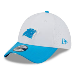 Carolina Panthers New Era 2025 NFL Training Camp 39THIRTY Flex Hat - White/Blue cheap