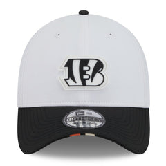 Cincinnati Bengals New Era 2025 NFL Training Camp 39THIRTY Flex Hat - White/Black cheap