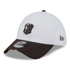 Cleveland Browns New Era 2025 NFL Training Camp 39THIRTY Flex Hat - White/Brown outlet