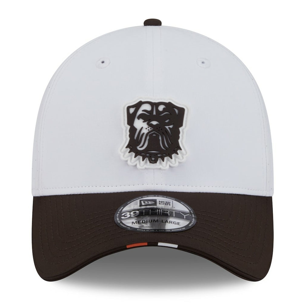 Cleveland Browns New Era 2025 NFL Training Camp 39THIRTY Flex Hat - White/Brown outlet