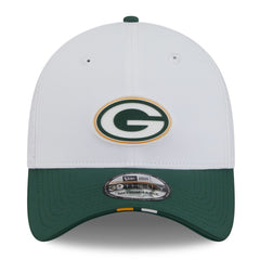 Green Bay Packers New Era 2025 NFL Training Camp 39THIRTY Flex Hat - White/Green on sale