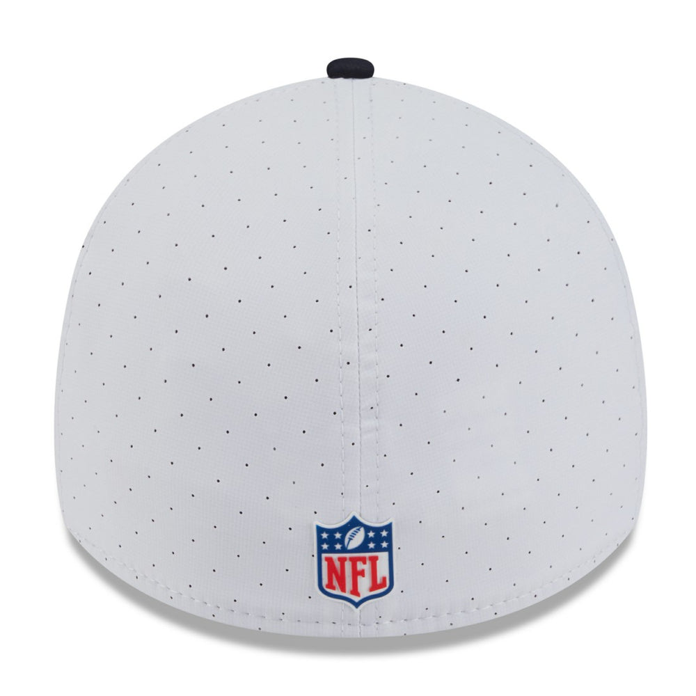 Houston Texans New Era 2025 NFL Training Camp 39THIRTY Flex Hat - White/Navy sale