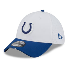 Indianapolis Colts New Era 2025 NFL Training Camp 39THIRTY Flex Hat - White/Royal online