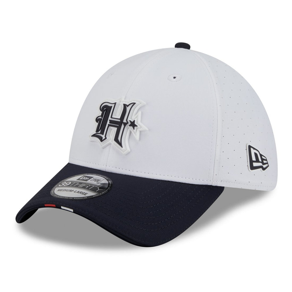 Houston Texans New Era 2025 NFL Training Camp 39THIRTY Flex Hat - White/Navy online