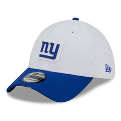 New York Giants New Era 2025 NFL Training Camp 39THIRTY Flex Hat - White/Royal cheap
