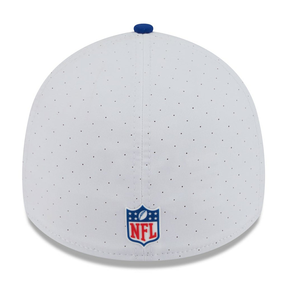 New York Giants New Era 2025 NFL Training Camp 39THIRTY Flex Hat - White/Royal cheap