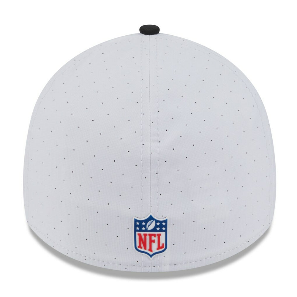 Jacksonville Jaguars New Era 2025 NFL Training Camp 39THIRTY Flex Hat - White/Black for sale