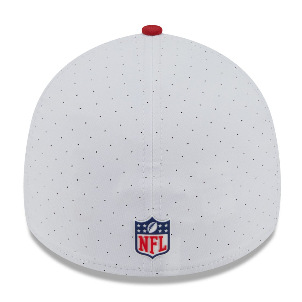 Tampa Bay Buccaneers New Era 2025 NFL Training Camp 39THIRTY Flex Hat - White/Red sale