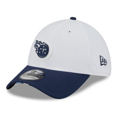 Tennessee Titans New Era 2025 NFL Training Camp 39THIRTY Flex Hat - White/Navy cheap