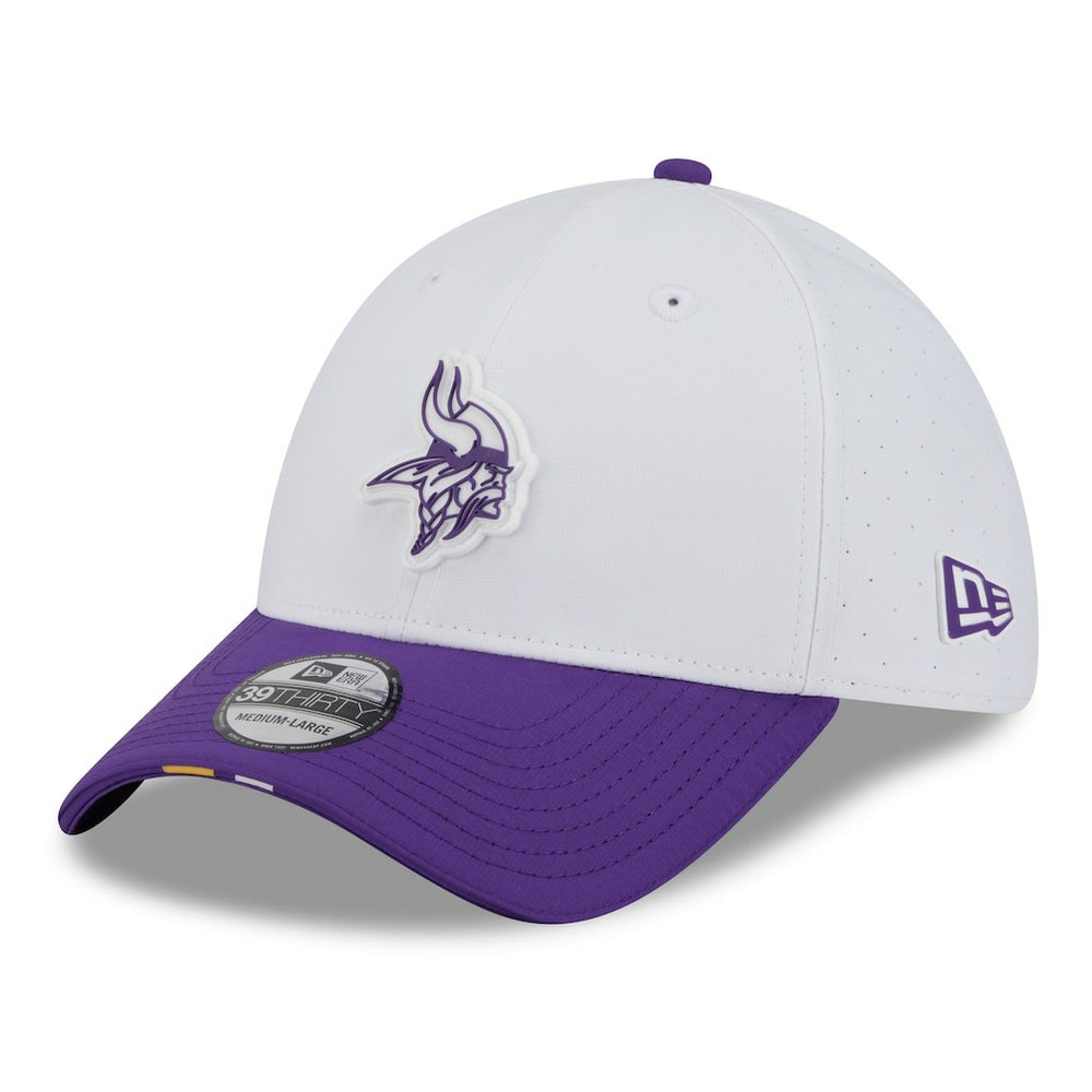 Minnesota Vikings New Era 2025 NFL Training Camp 39THIRTY Flex Hat - White/Purple cheap
