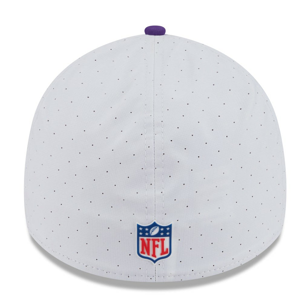 Minnesota Vikings New Era 2025 NFL Training Camp 39THIRTY Flex Hat - White/Purple cheap