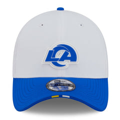 Los Angeles Rams New Era 2025 NFL Training Camp 39THIRTY Flex Hat - White/Royal on sale