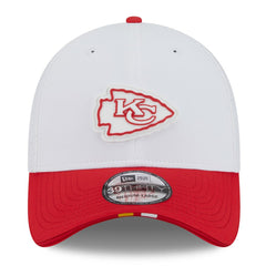 Kansas City Chiefs New Era 2025 NFL Training Camp 39THIRTY Flex Hat - White/Red discount