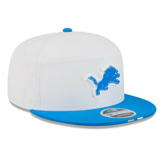 Detroit Lions New Era 2025 NFL Training Camp Split Panel 9FIFTY Snapback Hat - White/Blue for sale