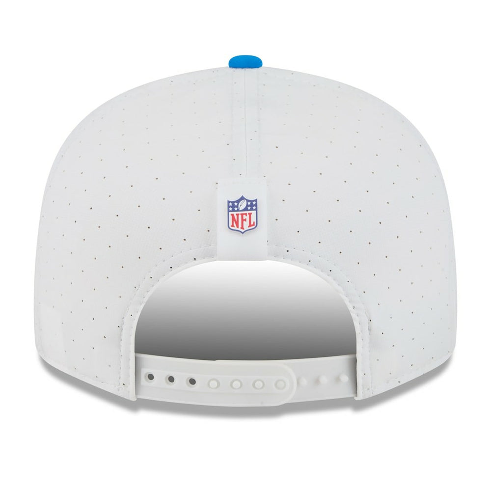 Detroit Lions New Era 2025 NFL Training Camp Split Panel 9FIFTY Snapback Hat - White/Blue for sale