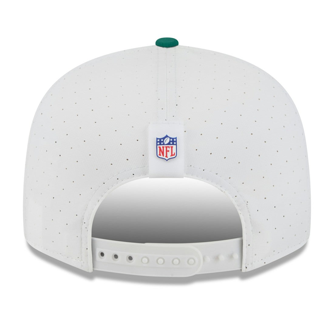 New York Jets New Era 2025 NFL Training Camp Split Panel 9FIFTY Snapback Hat - White/Green sale