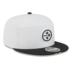 Pittsburgh Steelers New Era 2025 NFL Training Camp Split Panel 9FIFTY Snapback Hat - White/Black outlet