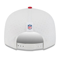 San Francisco 49ers New Era 2025 NFL Training Camp Split Panel 9FIFTY Snapback Hat - White/Scarlet sale