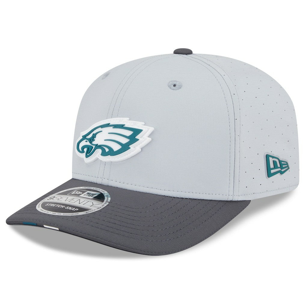 Philadelphia Eagles New Era 2025 NFL Training Camp 9SEVENTY Adjustable Hat - Gray/Graphite discount