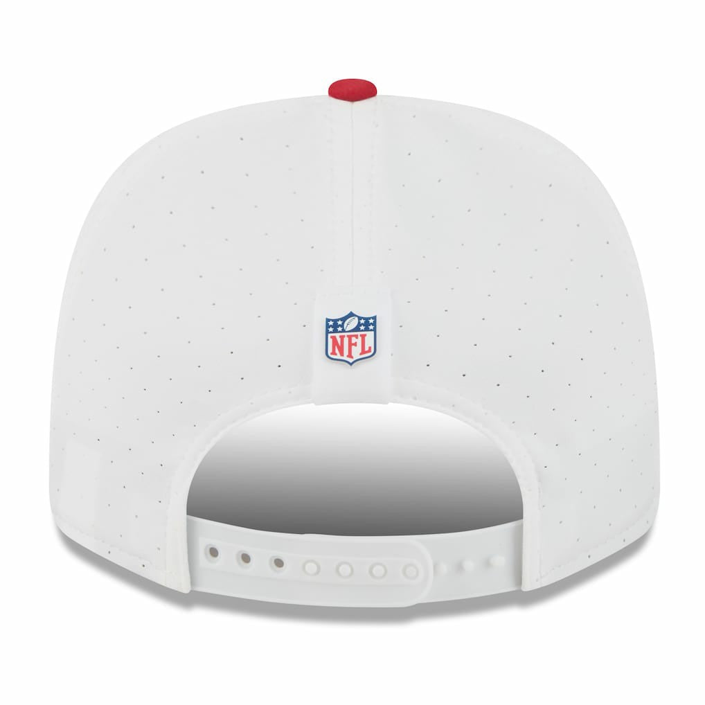 San Francisco 49ers New Era 2025 NFL Training Camp 9SEVENTY Adjustable Hat - White/Scarlet on sale