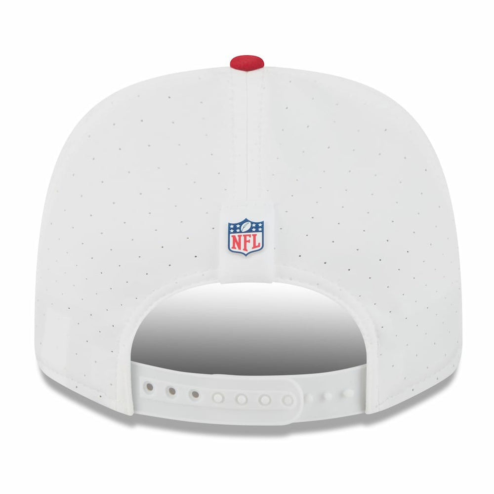 San Francisco 49ers New Era 2025 NFL Training Camp 9SEVENTY Adjustable Hat - White/Scarlet on sale