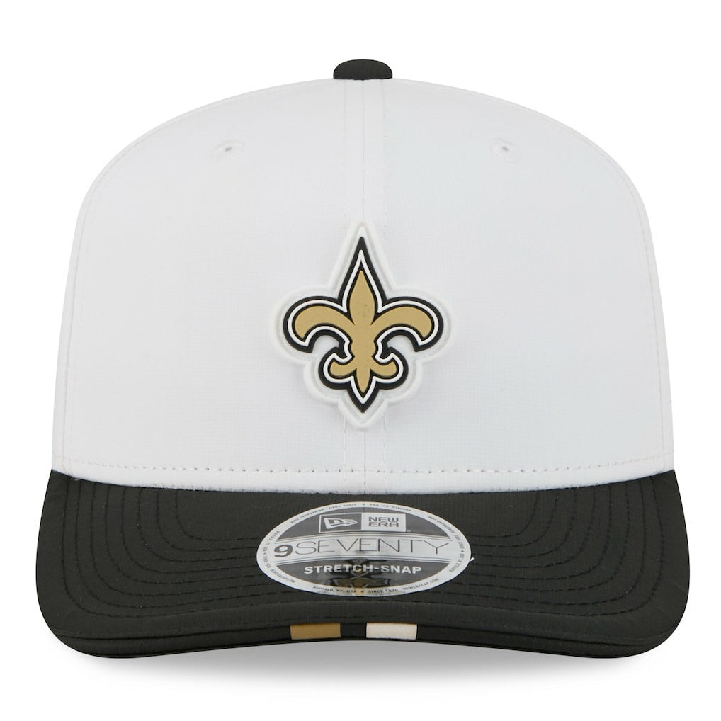 New Orleans Saints New Era 2025 NFL Training Camp 9SEVENTY Adjustable Hat - White/Black online