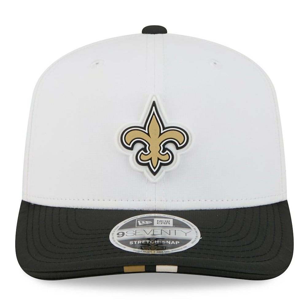 New Orleans Saints New Era 2025 NFL Training Camp 9SEVENTY Adjustable Hat - White/Black online
